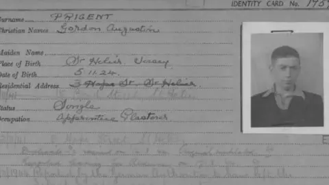Jersey Heritage  Gordon Prigent's card