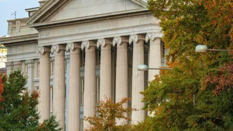 Getty Images An image of the US Treasury building in Washington DC